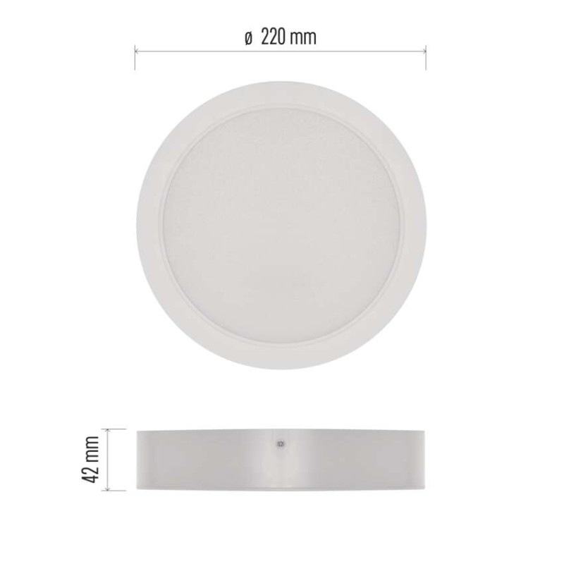 LED SVÍTIDLO RUBIC PŘ.KR 24W 2400LM IP20 2