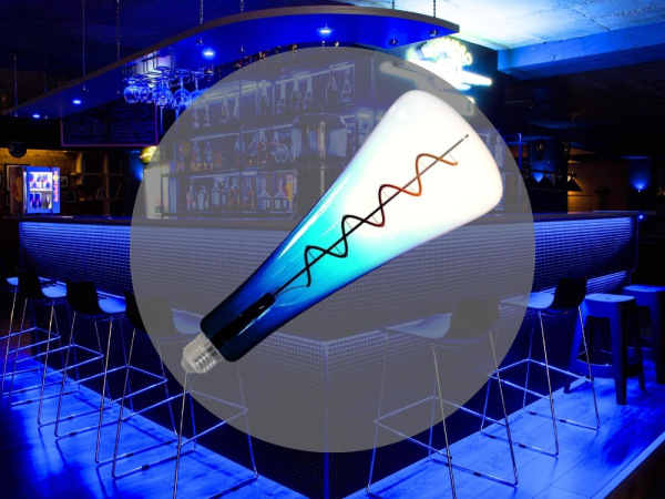 LED dekoratívna žiarovka / filament SHAPE 5W BLUE - T110 / E27 / 1800K - ZSF110 4