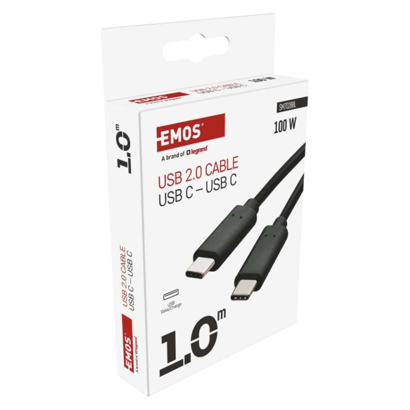 USB 2.0 C/M-C/M 1M ČERNÁ 6