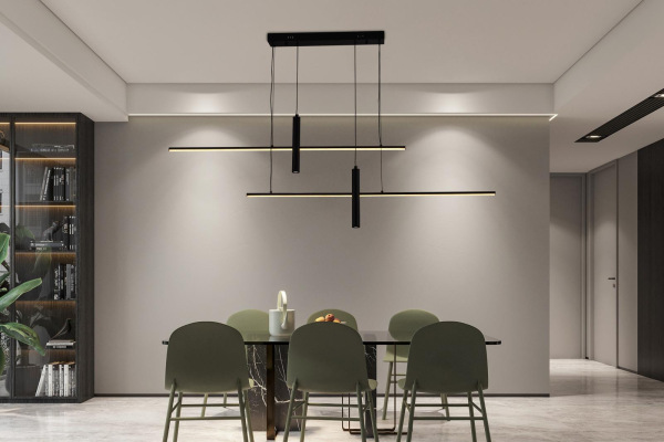 LED závesná lampa na lanku + diaľkový ovládač 70W - J7305/B 7