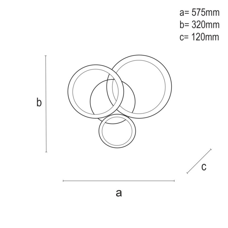 LED stropná lampa + diaľkový ovládač 40W - J3340/B 5