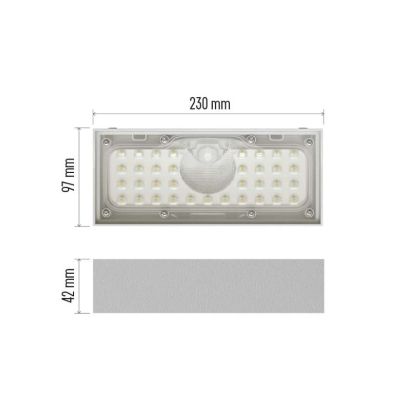 LED SOLARNÍ SVÍTIDLO BRIXO 900LM IP65 NW 4