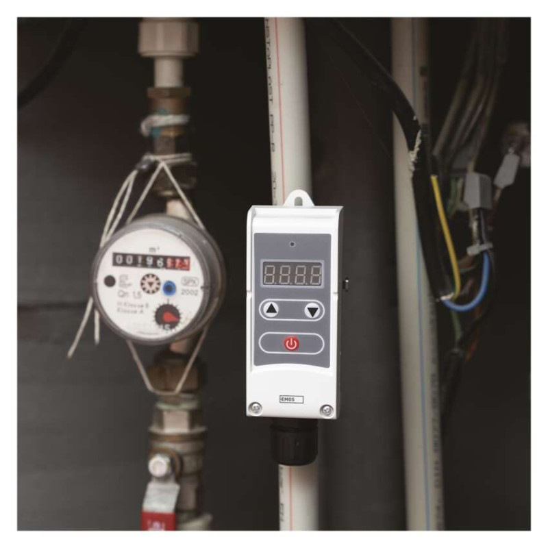 Termostat príložný P5683 manuálny 5-80*C pre teplotu vody EMOS 6