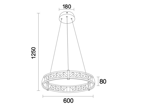 ENRIQUE krištáľový závesný luster - N2001 5