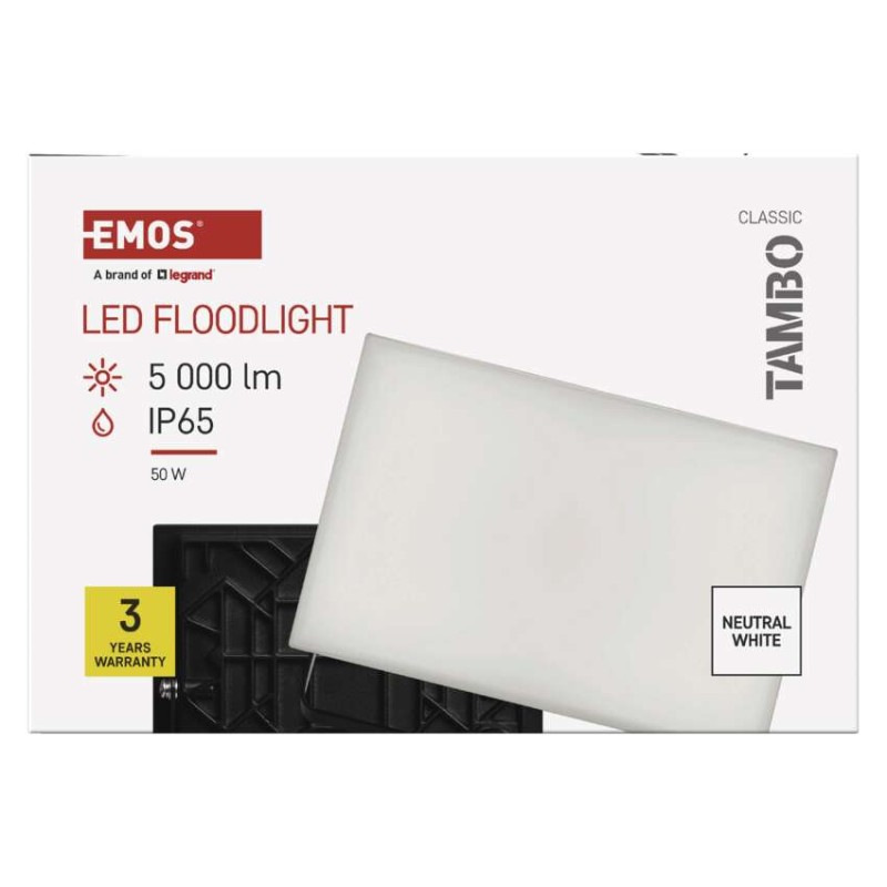 LED REFLEKTOR TAMBO 50W 5000LM IP65 12