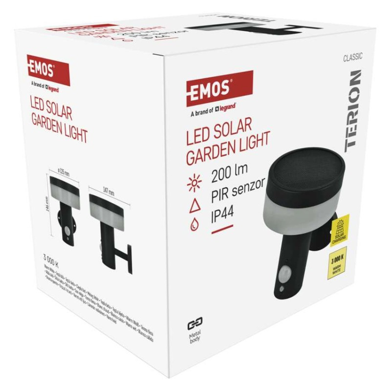 LED ZAHRADNÍ SVÍTIDLO,IP44,SOLÁRNÍ,NÁSTĚ 14