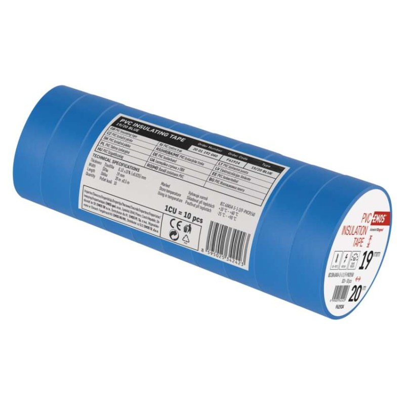Izolačná páska PVC 20m/19mm modrá   F61924 2