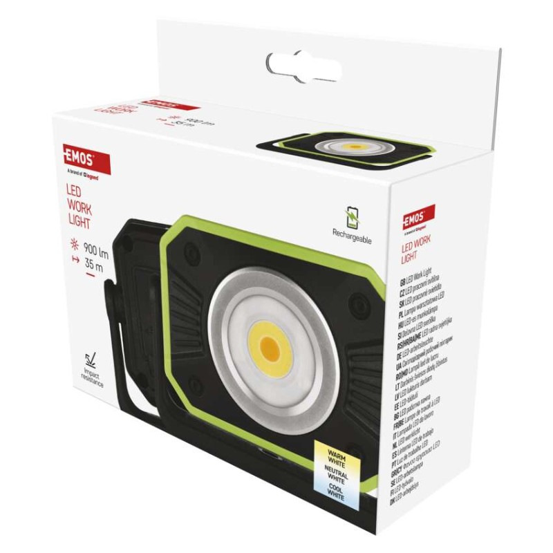 COB LED NABÍJECÍ PRACOVNÍ REFLEKTOR 900L 11
