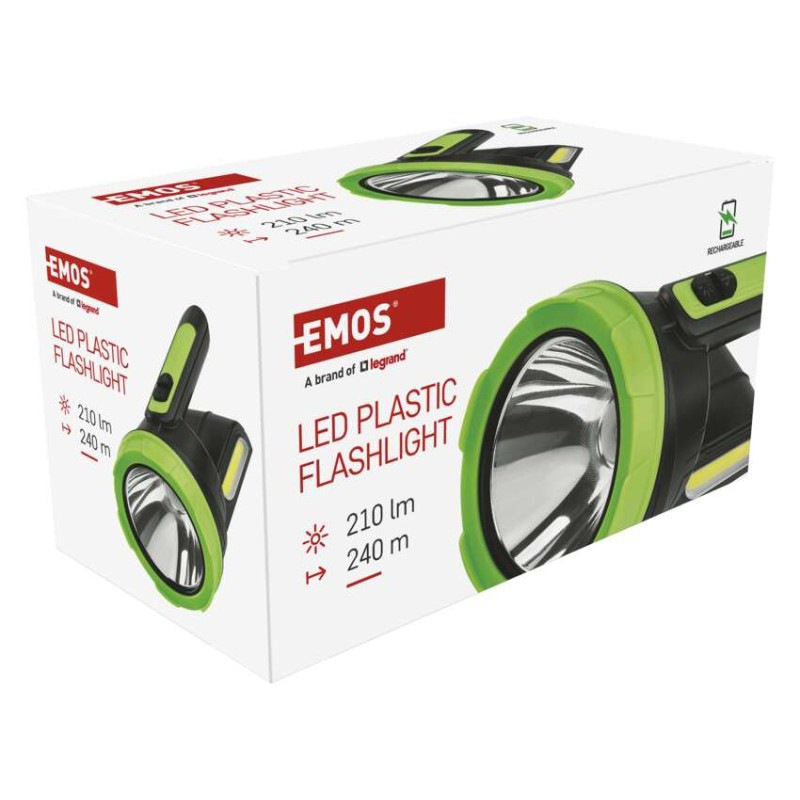 SMD LED+COB LED NABÍJECI SVÍTILNA 210lm 10