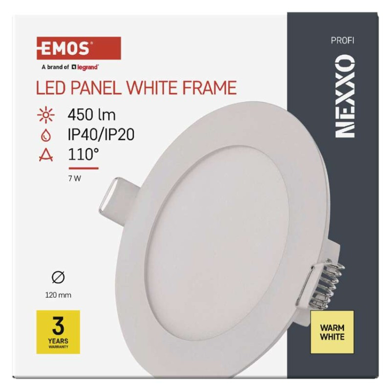 LED SVÍTIDLO NEXXO VES.KR 7W 450LM IP40 8