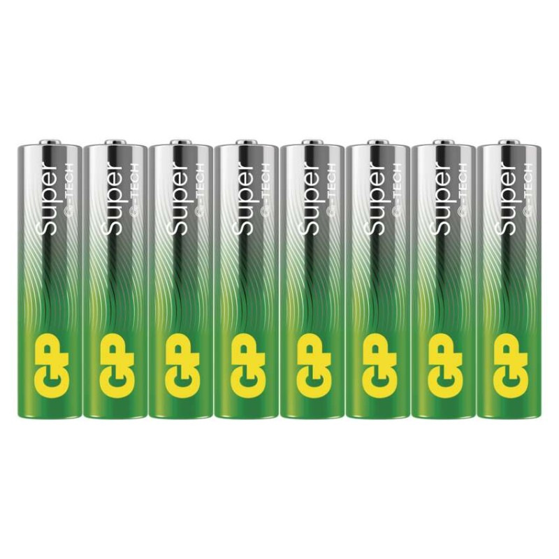 GP alkalická bat SUPER AAA (LR03) 8pcs v
