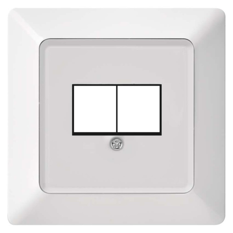 KRYT DATOVÉ ZÁSUVKY 2×RJ45 1