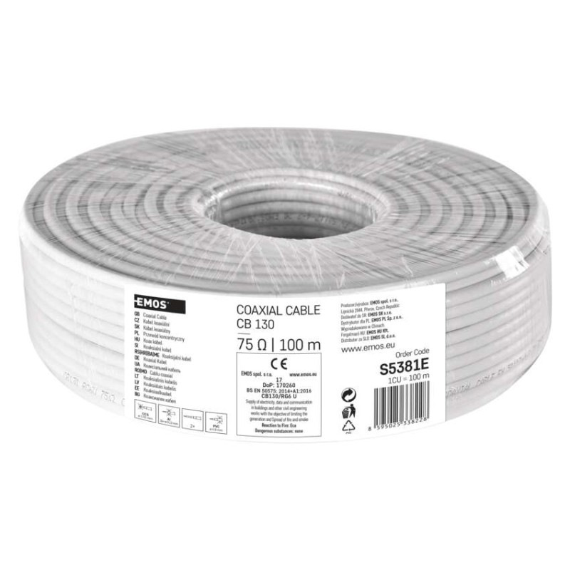 KOAXIÁLNÍ KABEL CB130 100M FOL 4