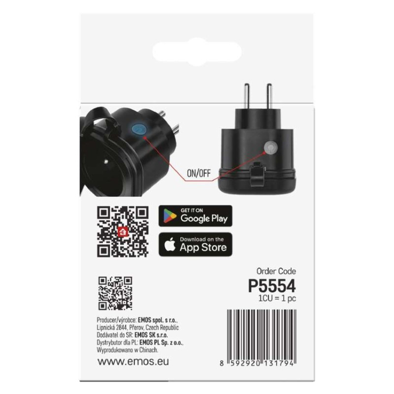 GOSMART ZIGBEE ZÁSUVKA IP44 S ČASOVAČEM/ 7