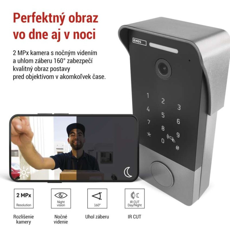 Videozvonček GoSmart IP-21PoE H4034 2