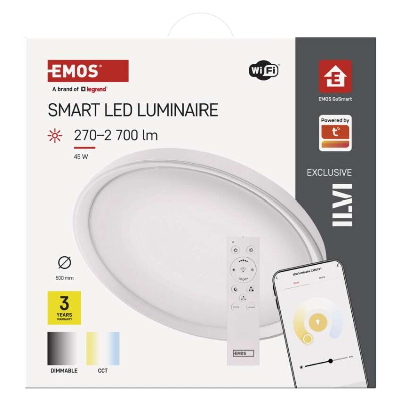 GOSMART LED SVÍTIDLO ILVI PŘISAZENÉ, KRU 14
