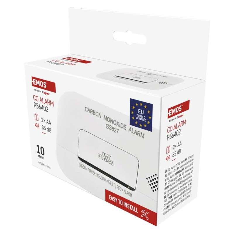 Detektor CO prítomnosti oxidu uhoľnatého GS827 2