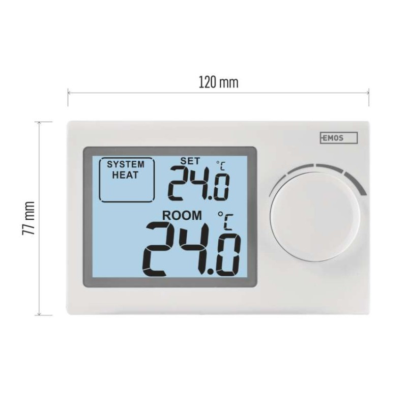 Termostat izbový P5604 digitálny manuálny 5-35*C EMOS 3