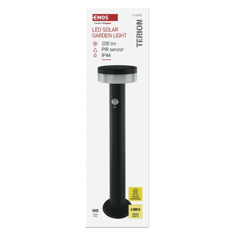 LED ZAHRADNÍ SV.IP44,SOLÁR SLOUP.50cm 10