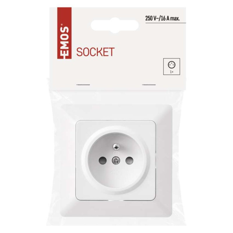 Zásuvka jednonásobná 250 V/16 A max. IP20  A6001.0 4