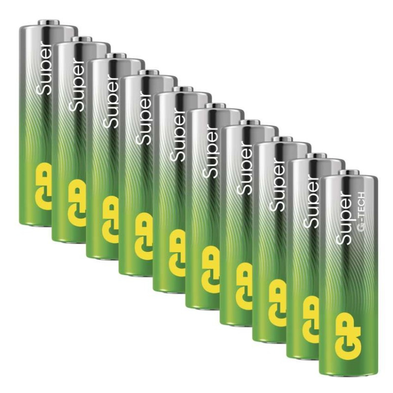 GP alkalická baterie SUPER AA (LR6) 10SH 1