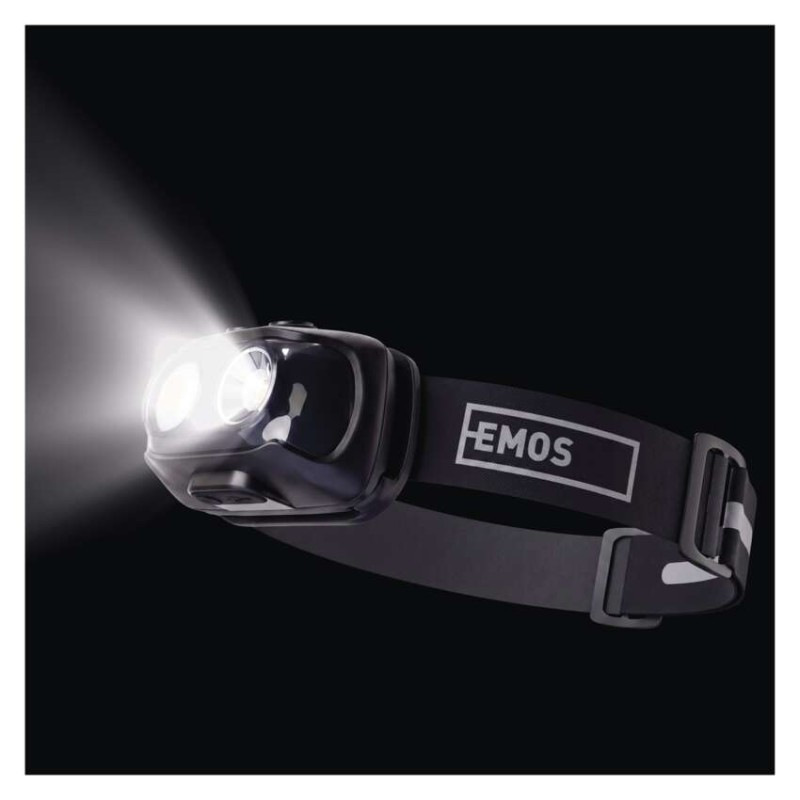NABÍJECÍ ČELOVKA COB LED + LED TEPLÁ/NEU 14
