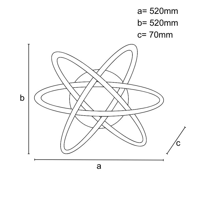 LED stropné svietidlo s diaľkovým ovládačom 130W - J1331/W 11