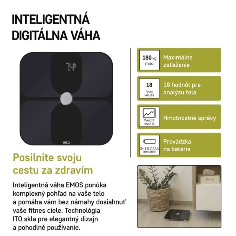 GOSMART DIGITÁLNÍ OSOBNÍ VÁHA EV112 1