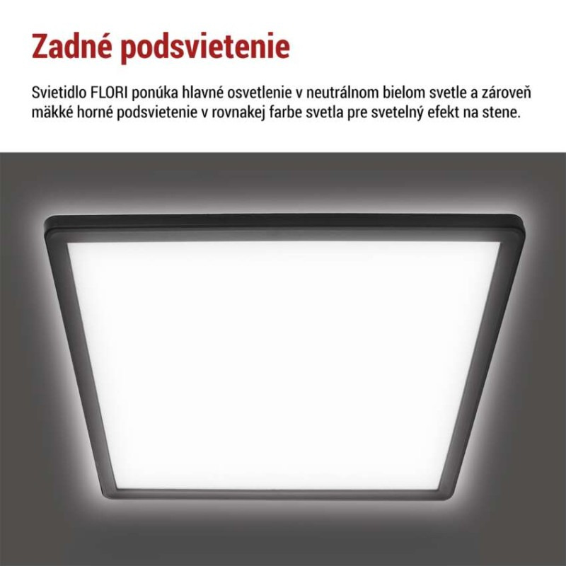 LED SVÍTIDLO FLORI PŘ.Č 18W 1800LM NW IP 5