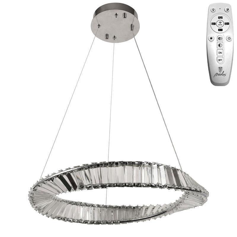 LED krištáľové svietidlo + diaľkový ovládač 40W - J6349/CH 8