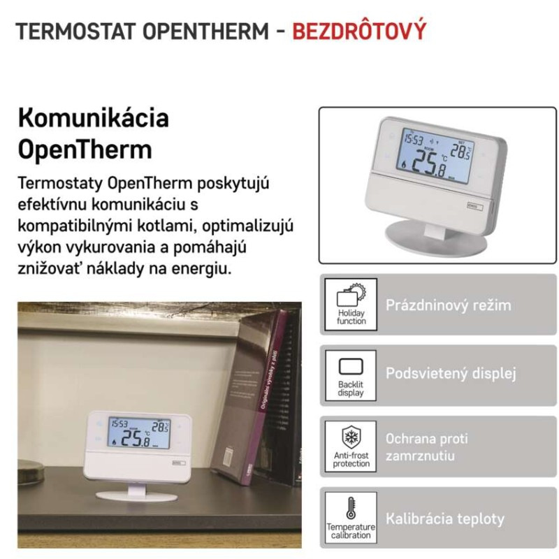 TERMOSTAT BEZDRÁT.PROG. P5616OT 1