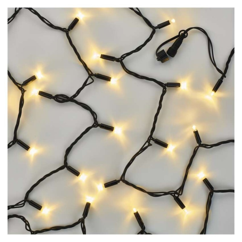 Spojovací řetěz 50LED 5M BLACK WW ZY2007 8