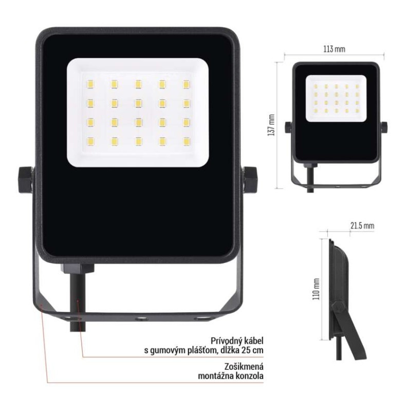 LED REFLEKTOR VISIO 10W 1500LM IP65 NW 10