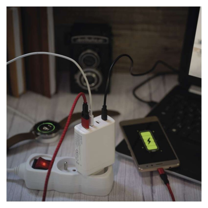 USB ADAPTÉR SÍŤ GAN PD 120W; A3C 11