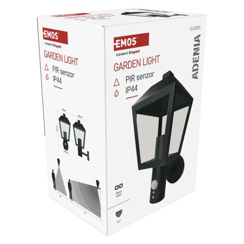 LED ZAHRADNÍ SVÍTIDLO,E27,IP44,MAX 15W,N 14
