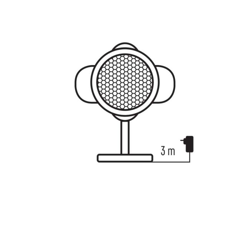 Dekorat. projektor padající vločky IP44 1