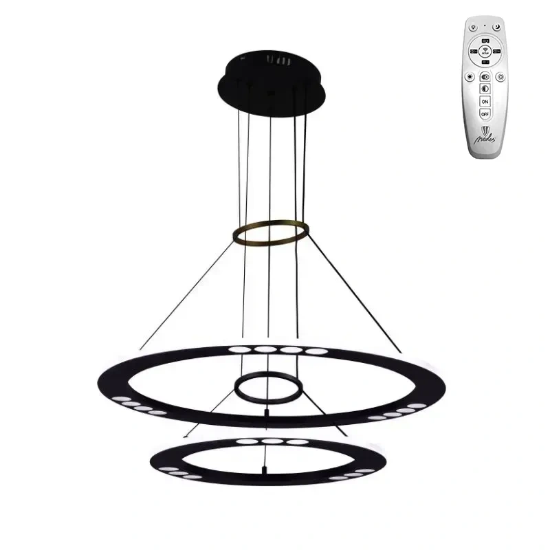 LED závesná lampa na lanku + diaľkový ovládač 65W - J7301/B 14