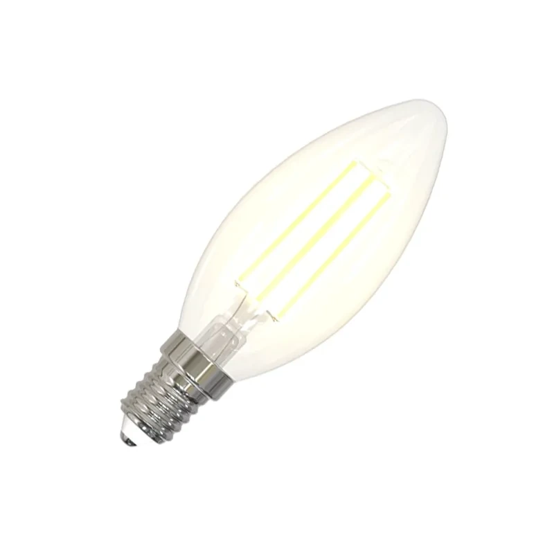 LED žiarovka / filament BIELY 4,5W - C35 / E14 / 3000K - ZWF106 1