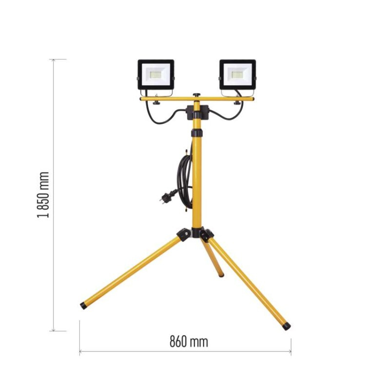 LED REFLEKTOR HOBBY SLIM 2x 20W + TROJNO 2