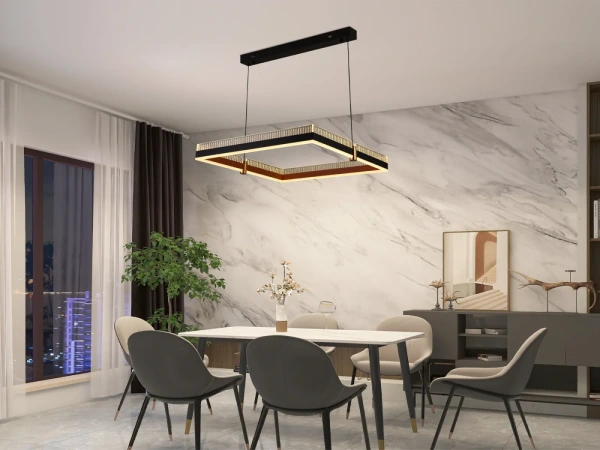 LED visiaca lampa + diaľkový ovládač 100W - J4336/B 1