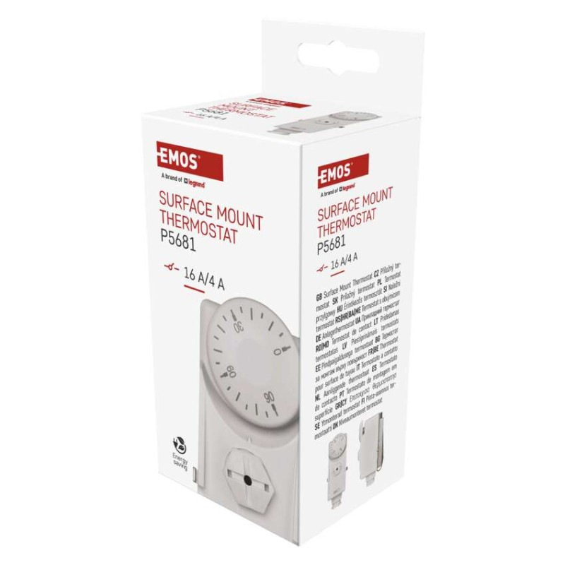 Termostat príložný manuálny 0-90°C P5681 EMOS 3