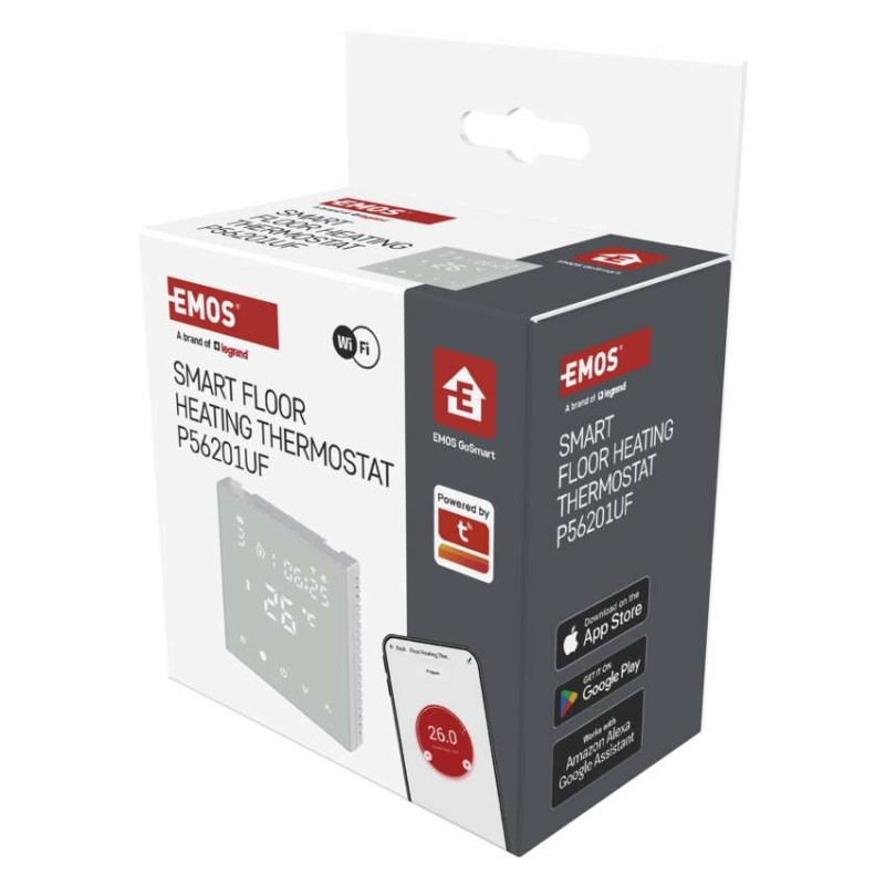 Termostat podlahový programovateľný GoSmart WIFI  P56201UF 5