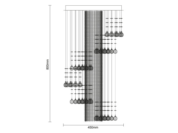 NAURU krištáľový luster - N3011 4