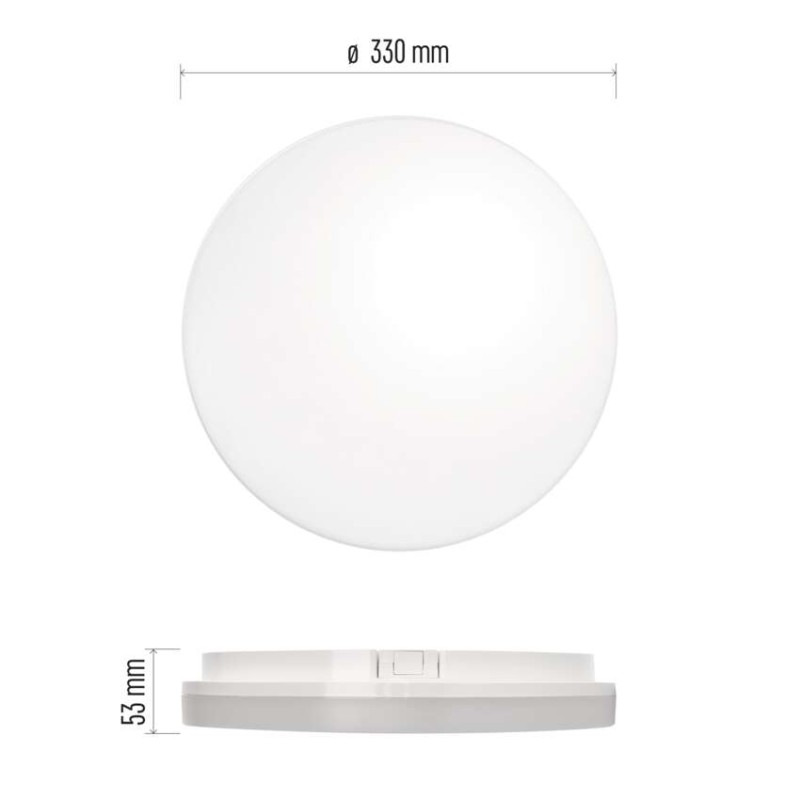 LED SVÍTIDLO TORI MW PŘ.KR 24W 2400LM IP 2