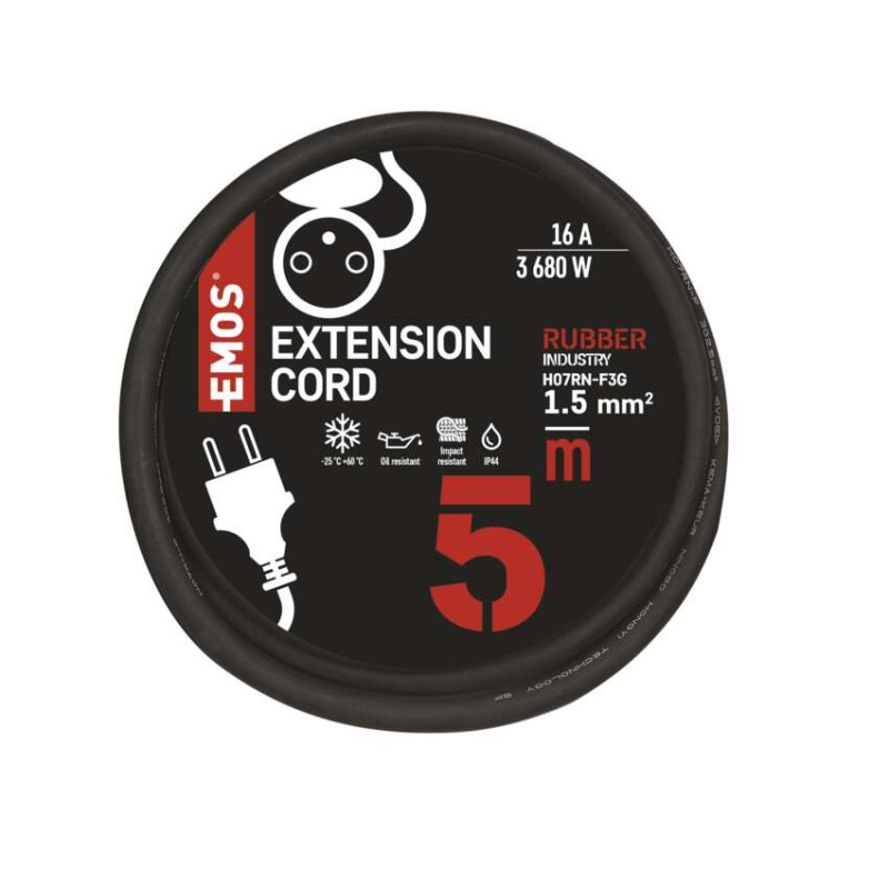 PRODLUŽKA 1Z 5M 1,5MM GUMA 8