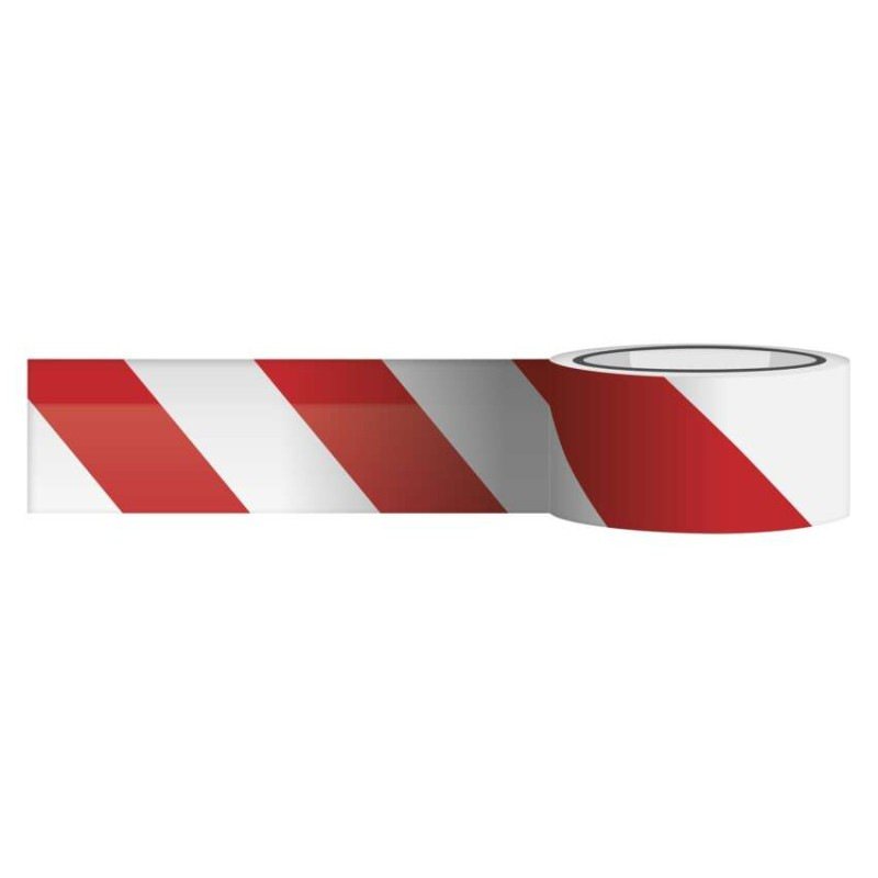 Vytyčovacia páska 75mm / 250m bielo/červená 8