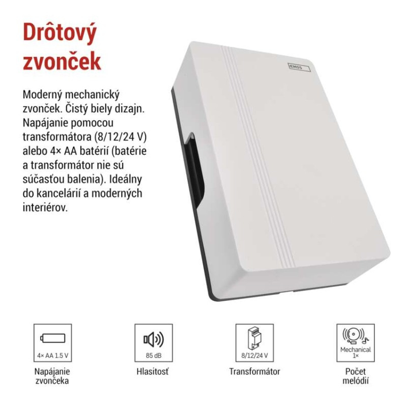 ZVONEK DRÁTOVÝ AC/DC P57102 3