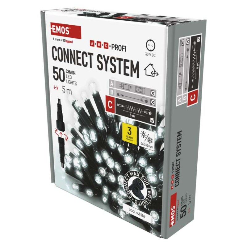 Vian. súprava Reťaz PROFI Connect50LED 5M