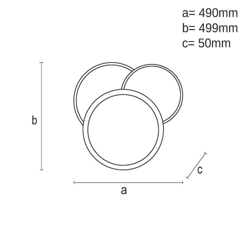 LED stropné svietidlo s diaľkovým ovládačom 80W - TA1308/WB 12