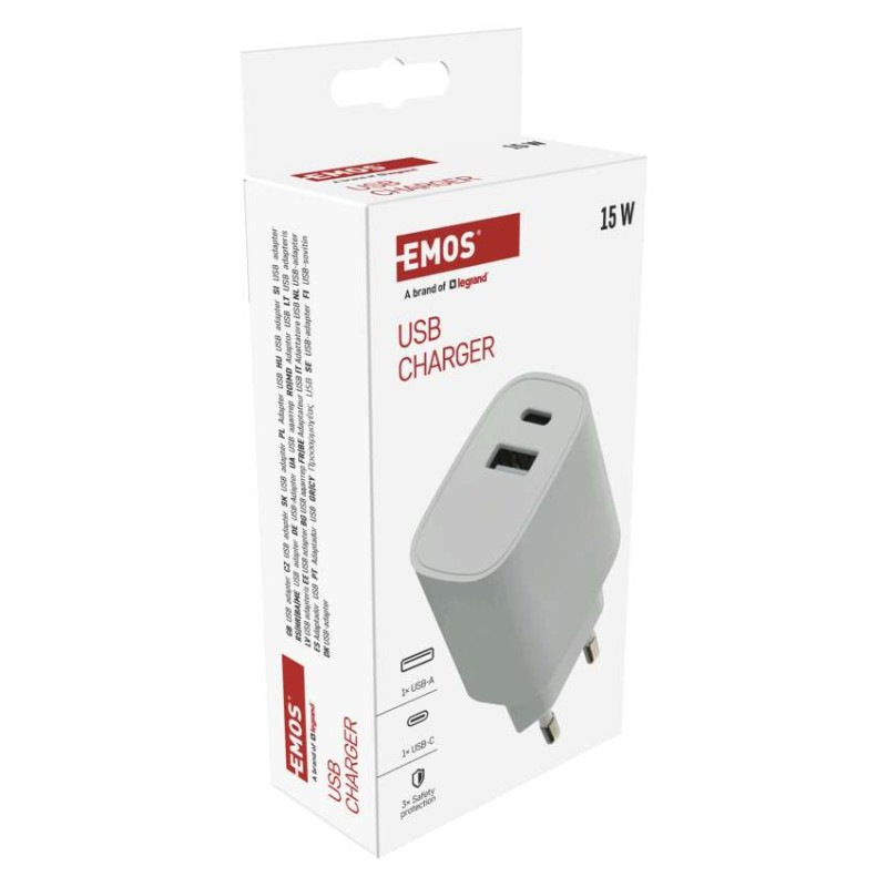 USB ADAPTÉR BASIC SÍŤ 15W; AC 10